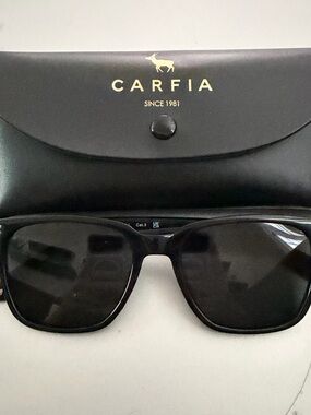CARFIA Men's Black Polarized Sunglasses